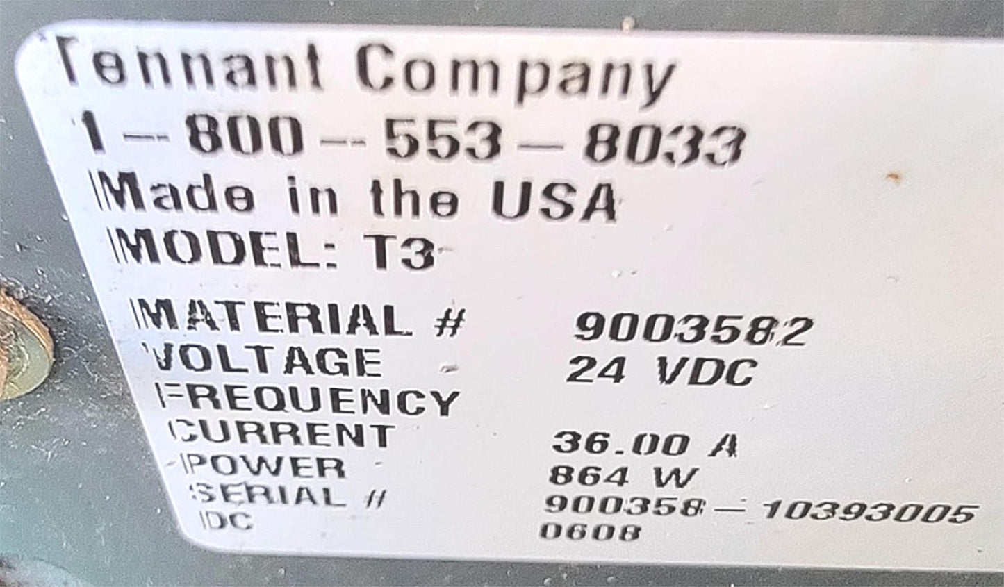 TENNANT T3 FAST 20"FLOOR WALK BEHIND BATTERY FLOOR SCRUBBER WATCH VIDEO FREESHIP