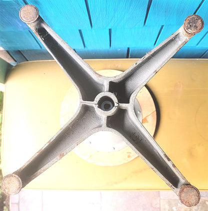 1963 VINTAGE AJUSTRITE INDUSTRIAL DRAFTING MACHINIST STOOL GLUEDWOODTOP FREESHIP