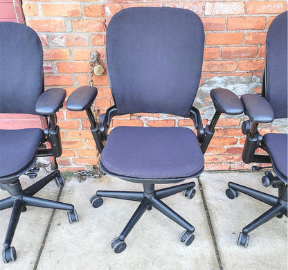 4 STEELCASE LEAP SWIVEL OFFICE ARMCHAIRs One-Standard & Three-PLUS SIZE FREESHIP