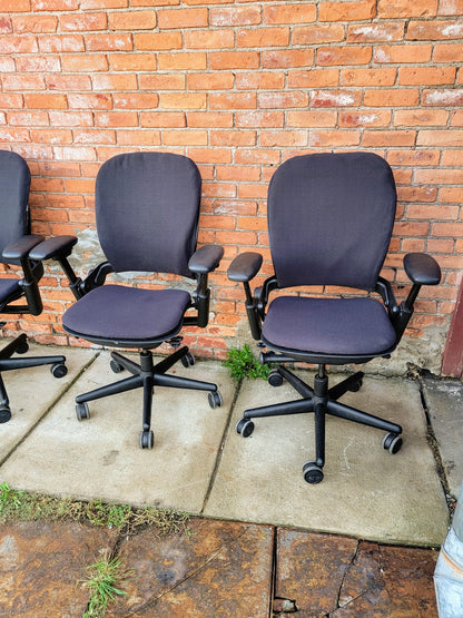 4 STEELCASE LEAP SWIVEL OFFICE ARMCHAIRs One-Standard & Three-PLUS SIZE FREESHIP