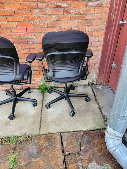 4 STEELCASE LEAP SWIVEL OFFICE ARMCHAIRs One-Standard & Three-PLUS SIZE FREESHIP