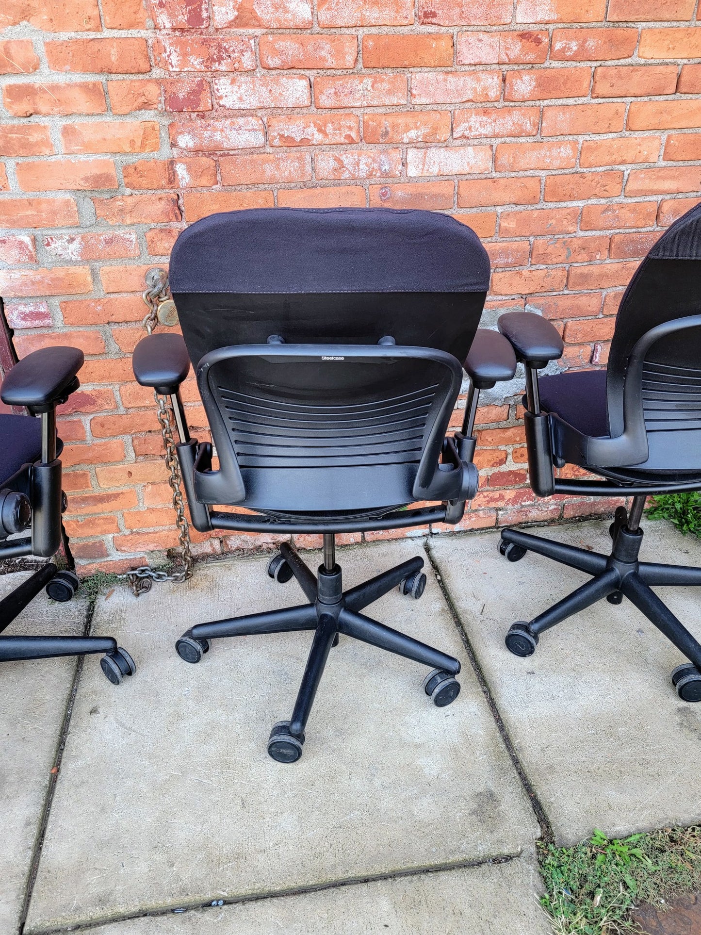 4 STEELCASE LEAP SWIVEL OFFICE ARMCHAIRs One-Standard & Three-PLUS SIZE FREESHIP