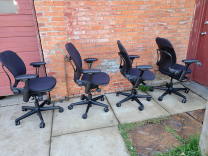 4 STEELCASE LEAP SWIVEL OFFICE ARMCHAIRs One-Standard & Three-PLUS SIZE FREESHIP
