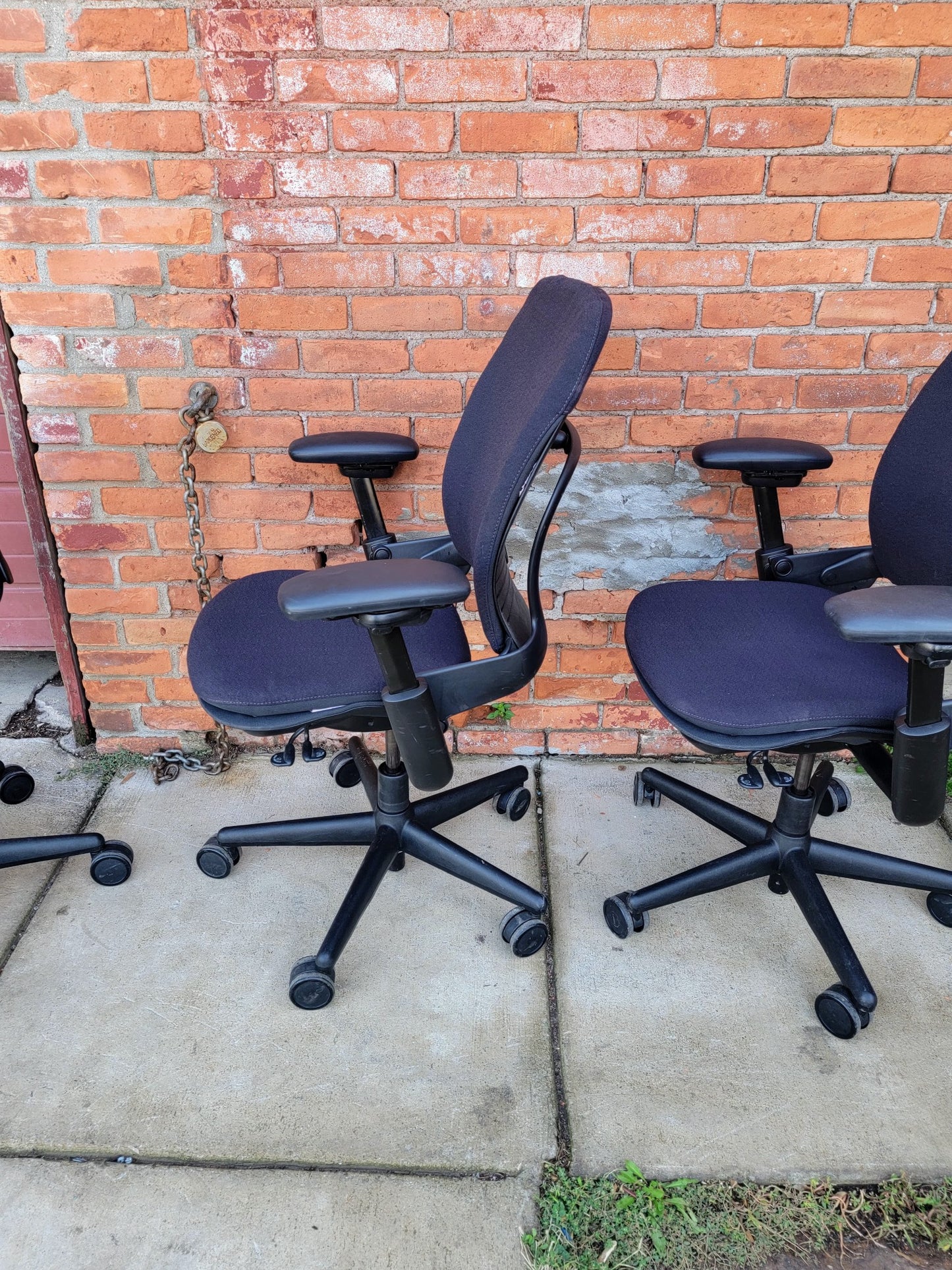 4 STEELCASE LEAP SWIVEL OFFICE ARMCHAIRs One-Standard & Three-PLUS SIZE FREESHIP