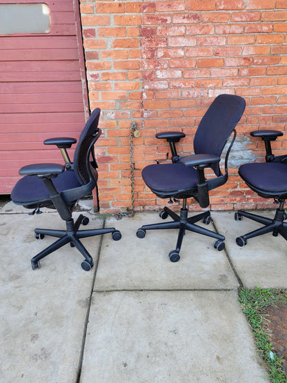 4 STEELCASE LEAP SWIVEL OFFICE ARMCHAIRs One-Standard & Three-PLUS SIZE FREESHIP
