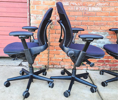 4 STEELCASE LEAP SWIVEL OFFICE ARMCHAIRs One-Standard & Three-PLUS SIZE FREESHIP