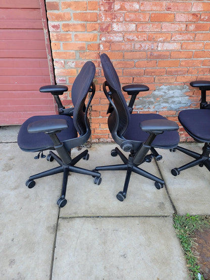 4 STEELCASE LEAP SWIVEL OFFICE ARMCHAIRs One-Standard & Three-PLUS SIZE FREESHIP