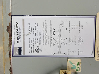 EGS SOLA-HD HEVI-DUTY 1.5KVA HS12F1.5AS5 TRANSFORMER 90 DAY WARRANTY FREE SHIP