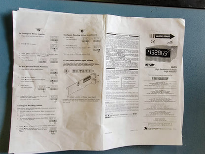 NEWPORT STRAIN LOAD CELL PANEL METER w/ MANUAL and DYNISCO PT130-7.5C *WARRANTY*