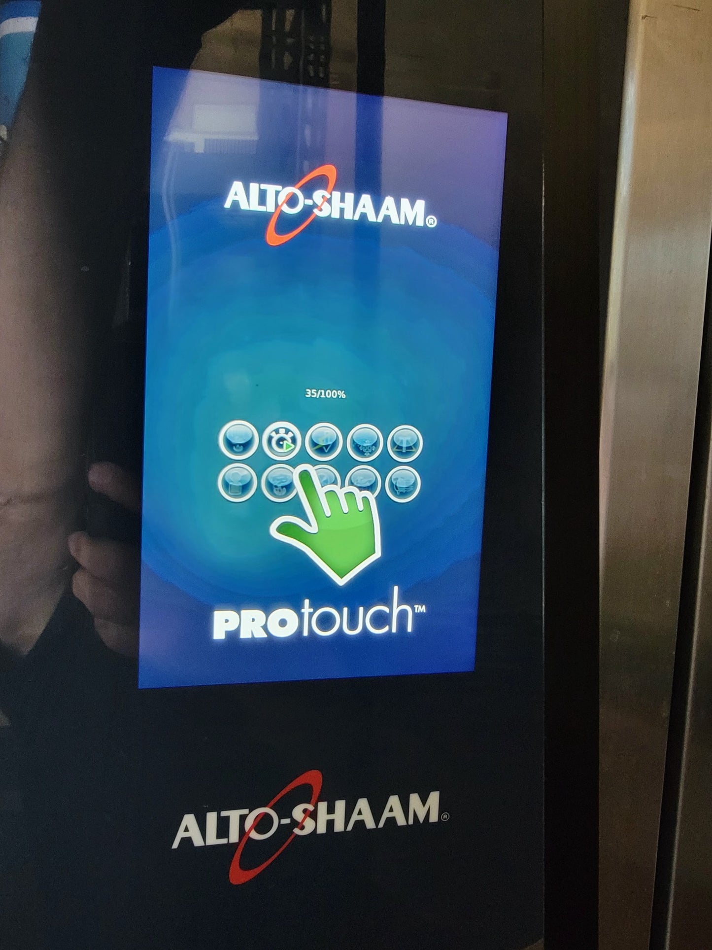 TWO STACK ALTO-SHAAM CTP7-20G COMBI NAT GAS BOILERLESS OVEN WATCH VIDEO