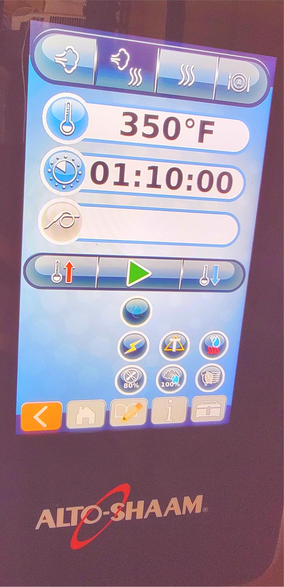 TWO STACK ALTO-SHAAM CTP7-20G COMBI NAT GAS BOILERLESS OVEN WATCH VIDEO