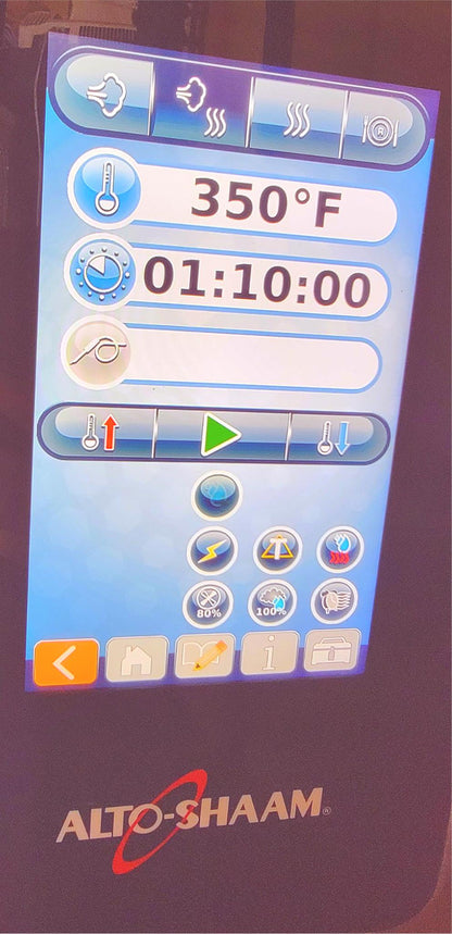 TWO STACK ALTO-SHAAM CTP7-20G COMBI NAT GAS BOILERLESS OVEN WATCH VIDEO