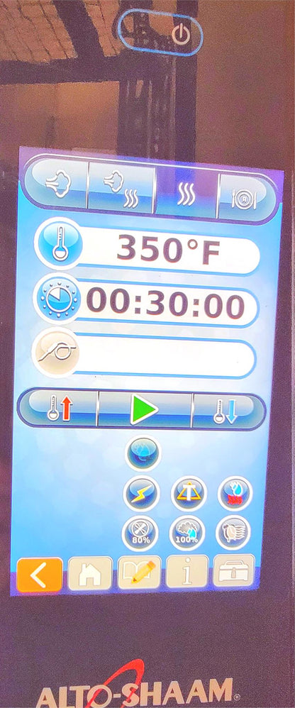 TWO STACK ALTO-SHAAM CTP7-20G COMBI NAT GAS BOILERLESS OVEN WATCH VIDEO