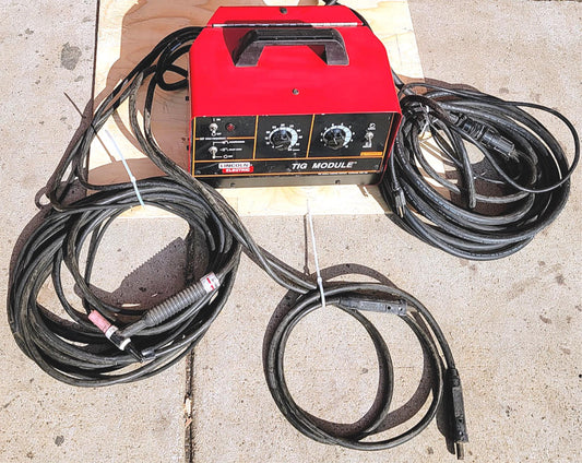 LINCOLN ELECTRIC K930-2 TIG MODULE w CABLES & WELDCRAFT TORCH WARRANTY FREE SHIP