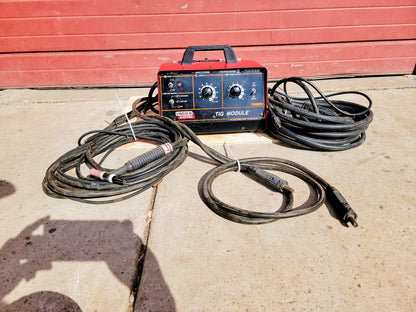 LINCOLN ELECTRIC K930-2 TIG MODULE w CABLES & WELDCRAFT TORCH WARRANTY FREE SHIP