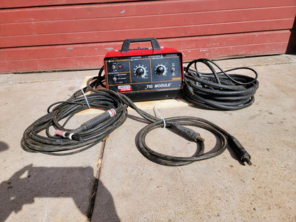 LINCOLN ELECTRIC K930-2 TIG MODULE w CABLES & WELDCRAFT TORCH WARRANTY FREE SHIP
