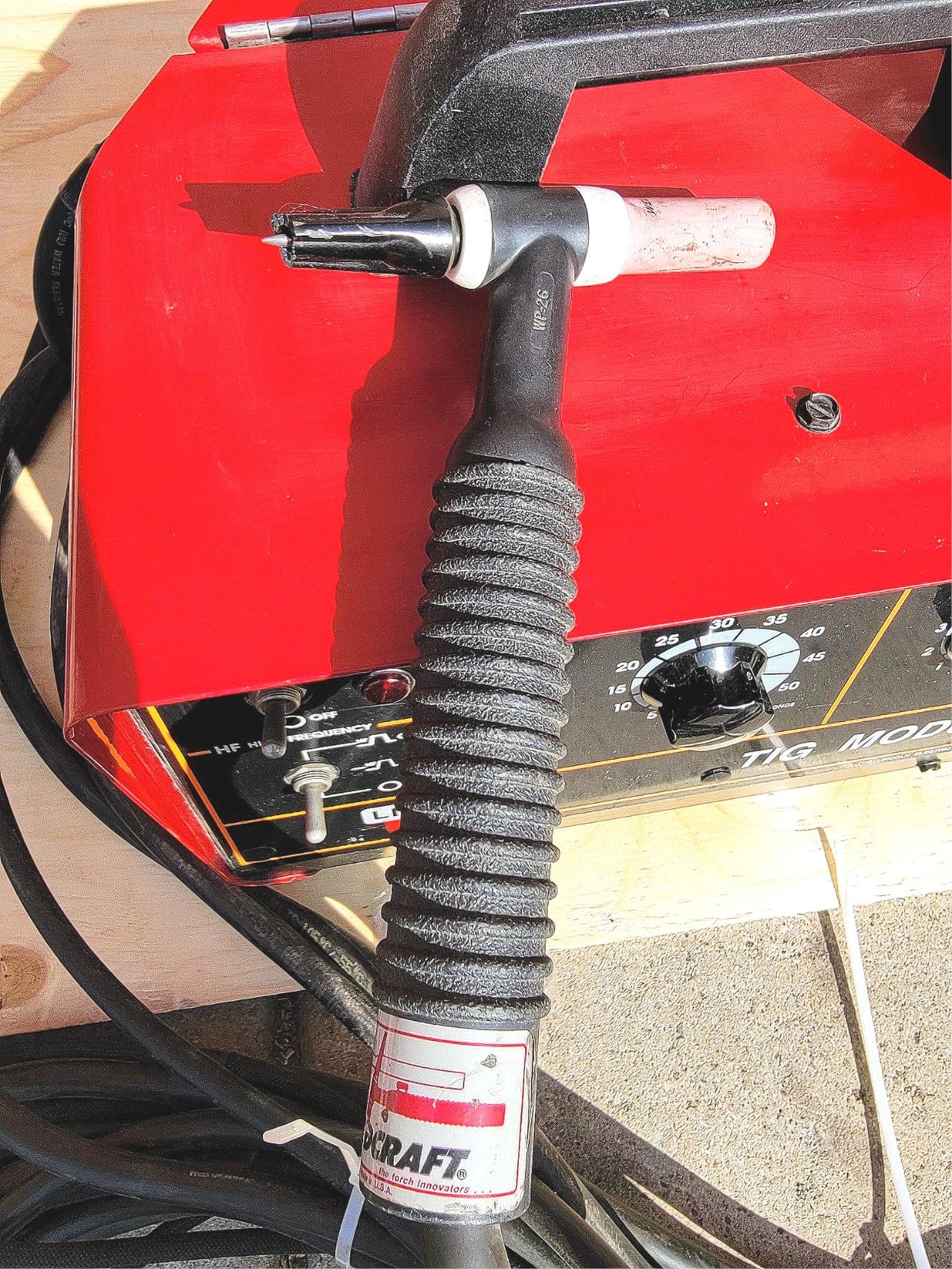 LINCOLN ELECTRIC K930-2 TIG MODULE w CABLES & WELDCRAFT TORCH WARRANTY FREE SHIP