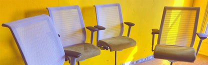 SET of FOUR STEELCASE CONTEMPORARY THINK SWIVEL OFFICE CHAIRs (4CHAIRS)FREE SHIP