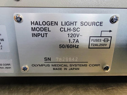 OLYMPUS SLH-SC HALOGEN LIGHT SOURCE with FIBER OPTICAL CABLE PROBE FREESHIP