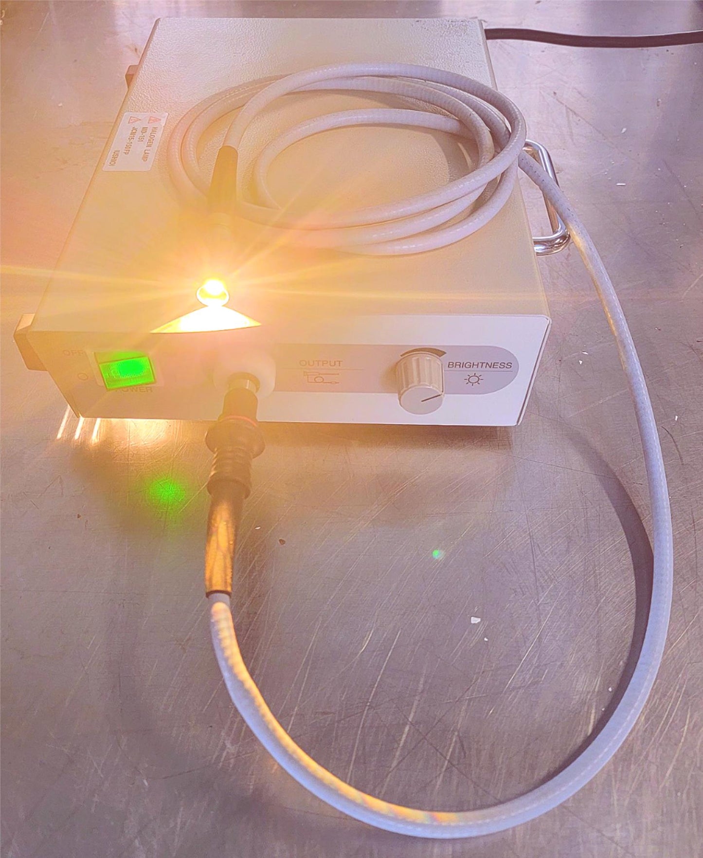 OLYMPUS SLH-SC HALOGEN LIGHT SOURCE with FIBER OPTICAL CABLE PROBE FREESHIP