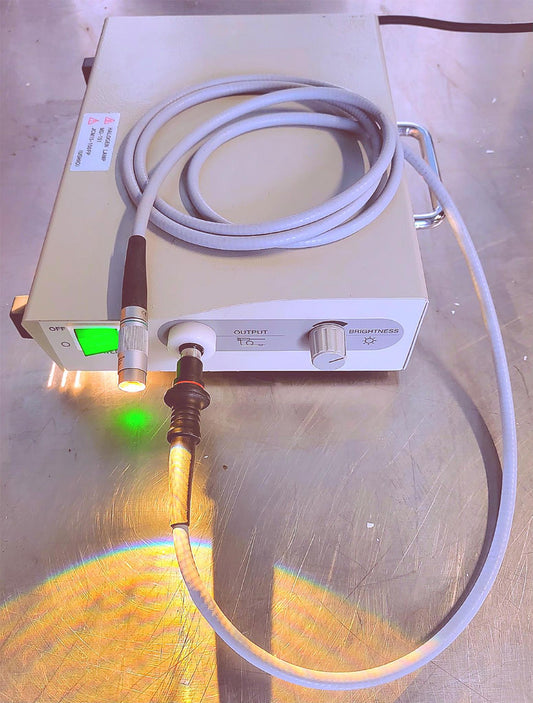 OLYMPUS SLH-SC HALOGEN LIGHT SOURCE with FIBER OPTICAL CABLE PROBE FREESHIP