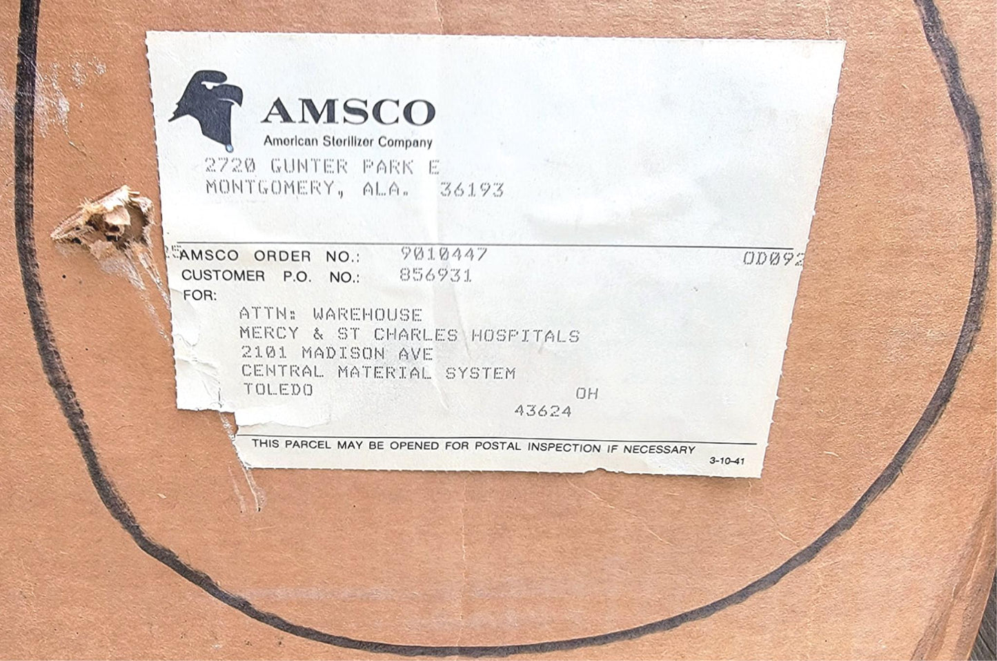 BRAND NEW STERIS VINTAGE AMSCO CYCLO-FLUSH BEDPAN STERILIZER B4825-007 FREE SHIP