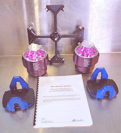 SORVALL SH3000 ROTOR Two 11788 Lid + 11779 BUCKET INSERTS RC5 CENTRIFUGE SERIES