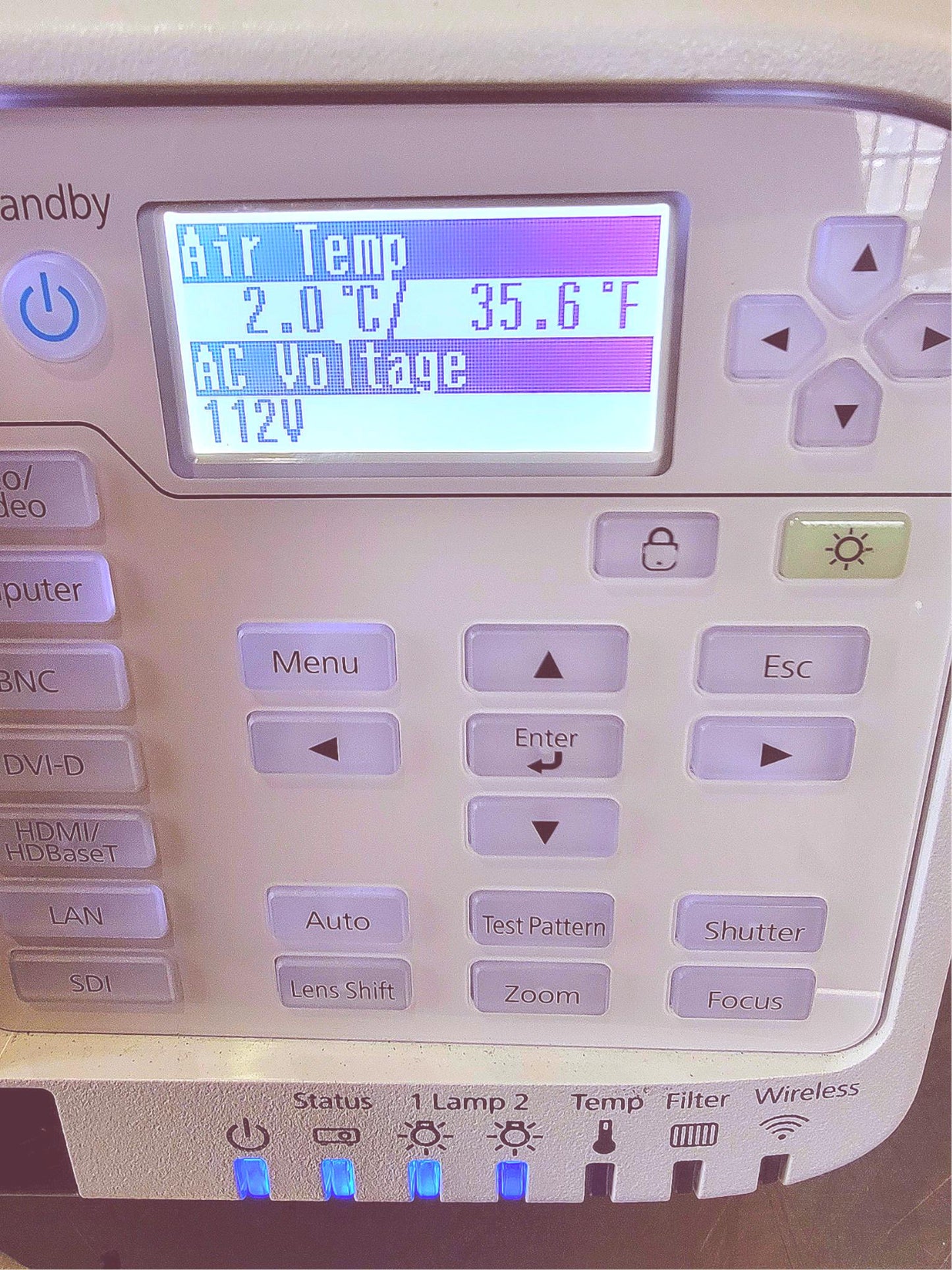 EPSON POWERLITE Pro Z11000WNL WXGA 3LCD LARGE VENUE PROJECTOR w/ REMOTE & NOLENS