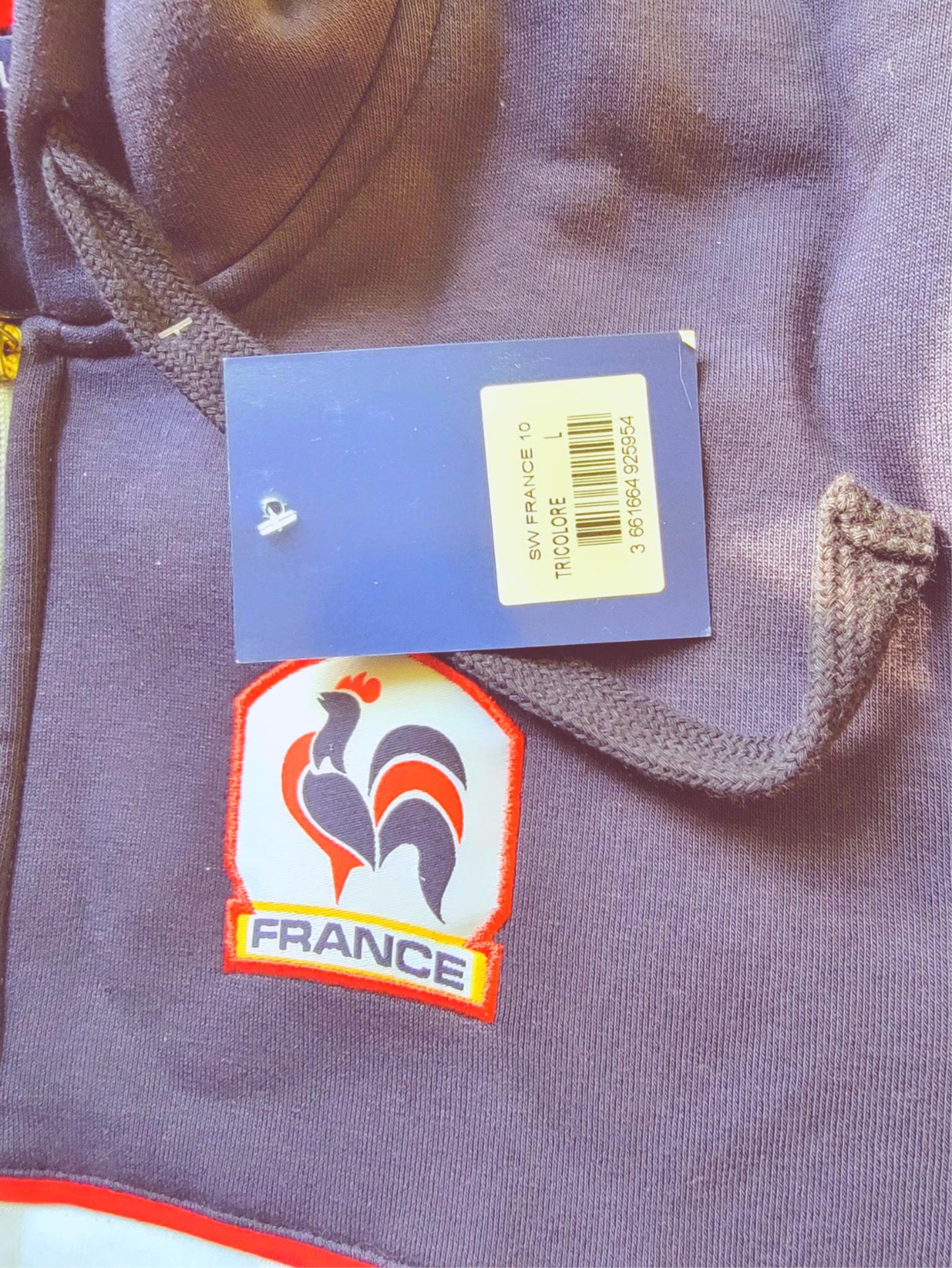 UNISEX PLAISIR COLLECTION FRANCE SOCCER 10 MBAPPE COLLAR HOODIE SWEATER FREESHIP