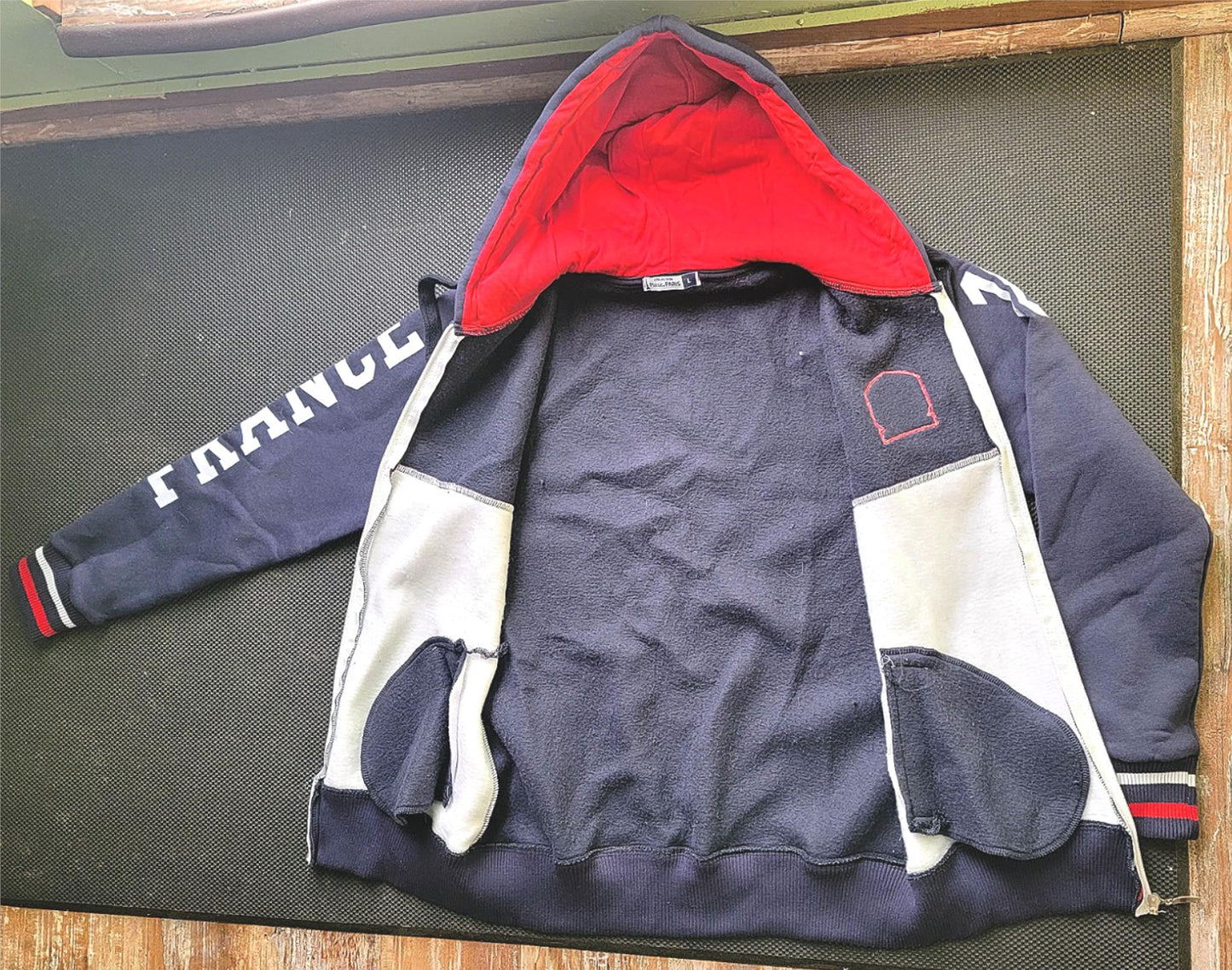 UNISEX PLAISIR COLLECTION FRANCE SOCCER 10 MBAPPE COLLAR HOODIE SWEATER FREESHIP