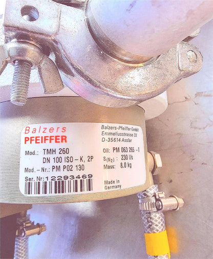 BALZERS PFEIFFER TMH 260 TURBOMOLECULAR VACUUM PUMP TWO CABLES & EXTRAS FREESHIP