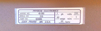 Teste"ULVAC PHYSICAL ELECTRONICS Phi680 ATOM SPECTROMETER AES AUGER NANOPROBE"