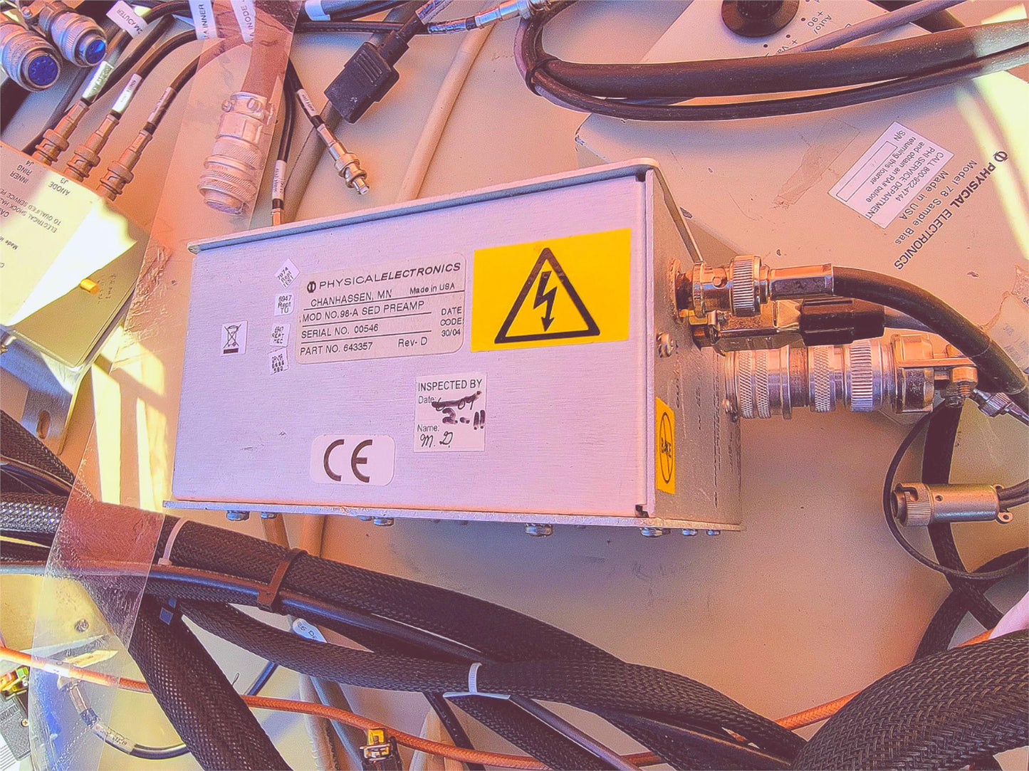 Teste"ULVAC PHYSICAL ELECTRONICS Phi680 ATOM SPECTROMETER AES AUGER NANOPROBE"