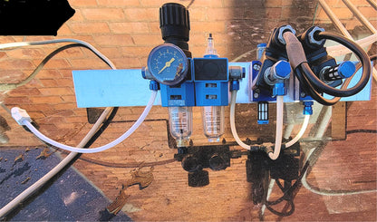 SET 2 FESTO MSW-220 SOLENOID COILS & 2 FRC-1/5-S-8 PRESSURE REGULATORS FREESHIP