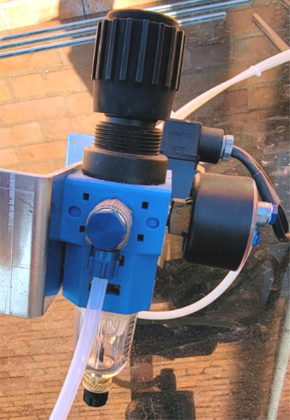 SET 2 FESTO MSW-220 SOLENOID COILS & 2 FRC-1/5-S-8 PRESSURE REGULATORS FREESHIP