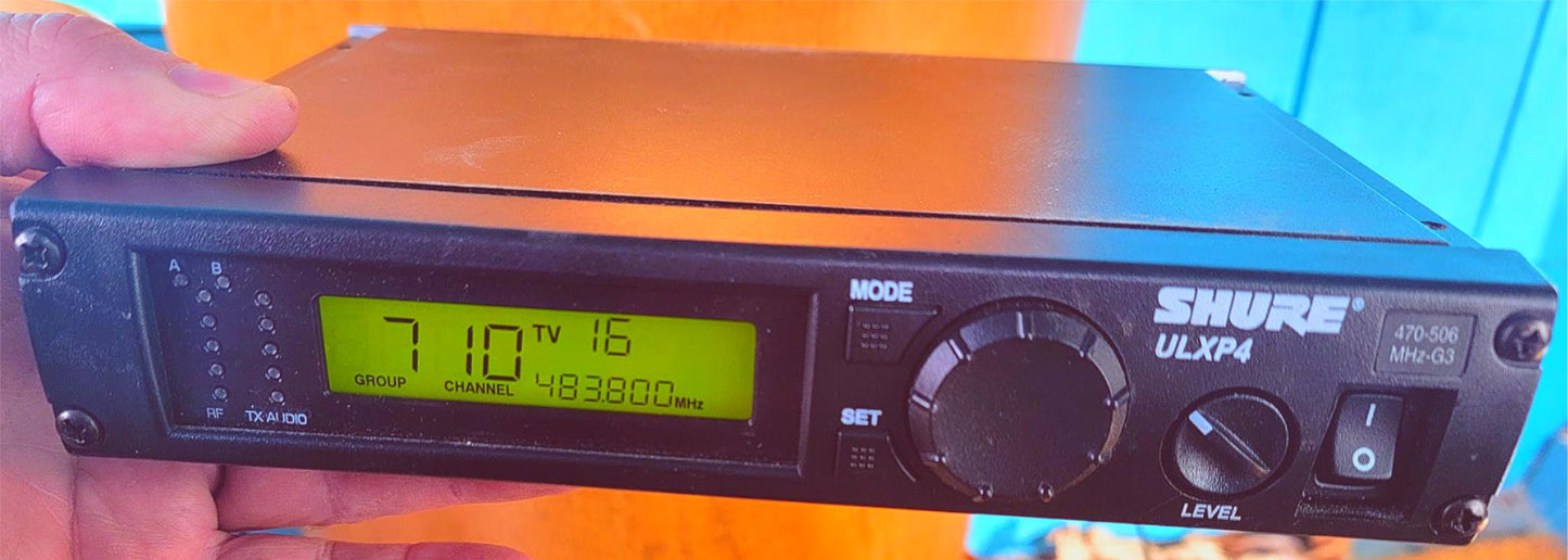 SHURE ULXP4 SINGLE RECEIVER with POWER SUPPLY 90-DAY-WARRANTY FREE SHIPPING