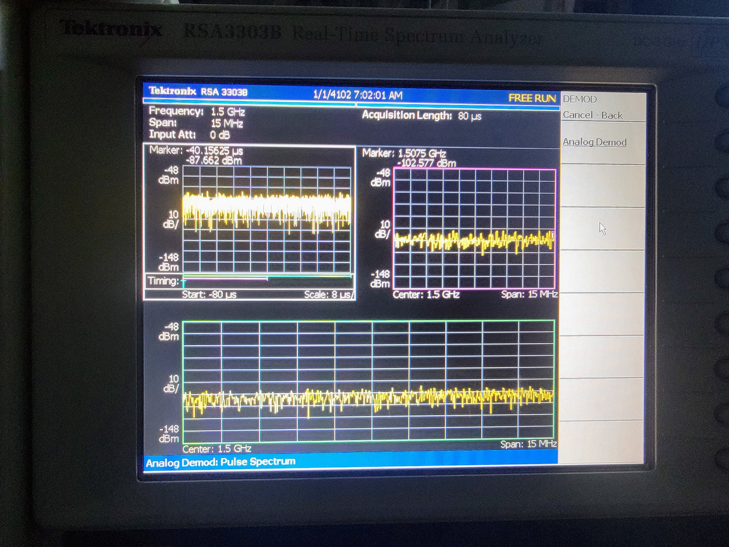 TEKTRONIX RSA3303B REAL TIME SPECTRUM ANALYZER DC to 3GHz WARRANTY WATCH VIDEO