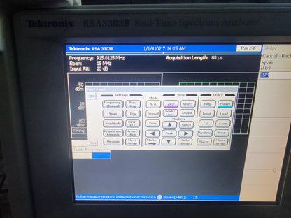 TEKTRONIX RSA3303B REAL TIME SPECTRUM ANALYZER DC to 3GHz WARRANTY WATCH VIDEO