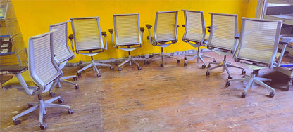 SET of FOUR STEELCASE CONTEMPORARY THINK SWIVEL OFFICE CHAIRs (4CHAIRS)FREE SHIP