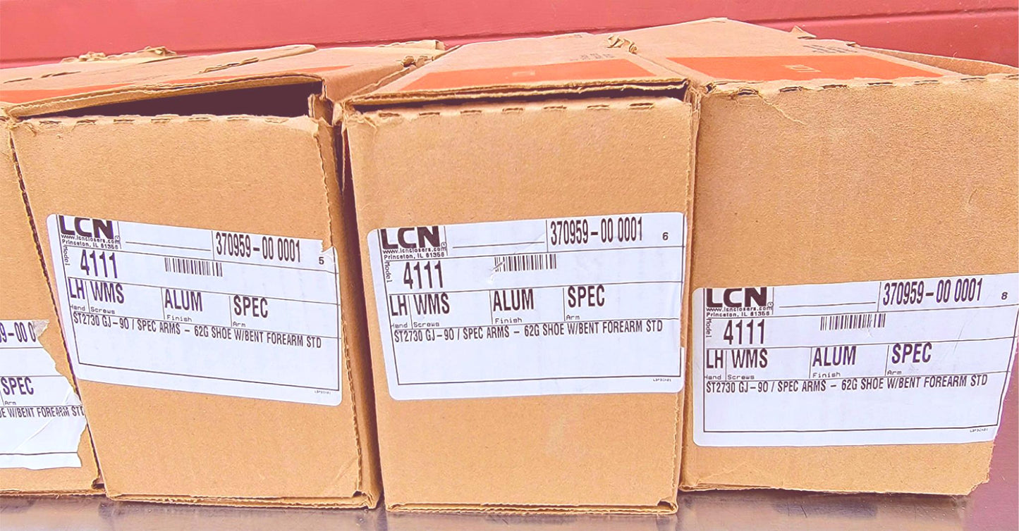 LCN 4111 370959 LEFT HANDED PARALLELARM PUSHSIDE HEAVYDUTY DOOR CLOSER WARRANTY