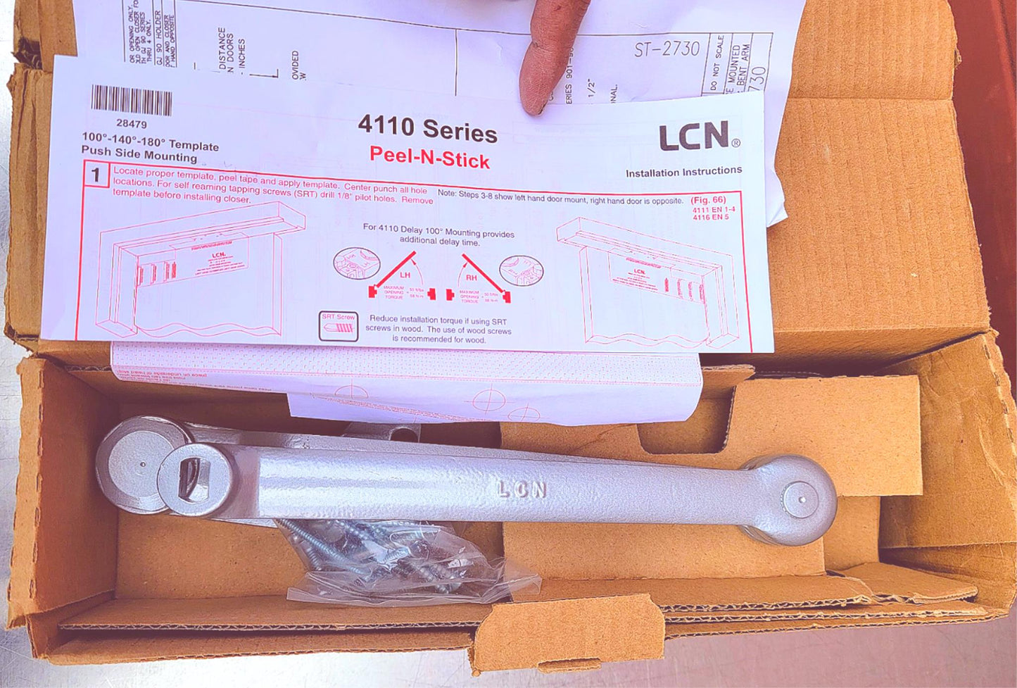 LCN 4111 370959 LEFT HANDED PARALLELARM PUSHSIDE HEAVYDUTY DOOR CLOSER WARRANTY