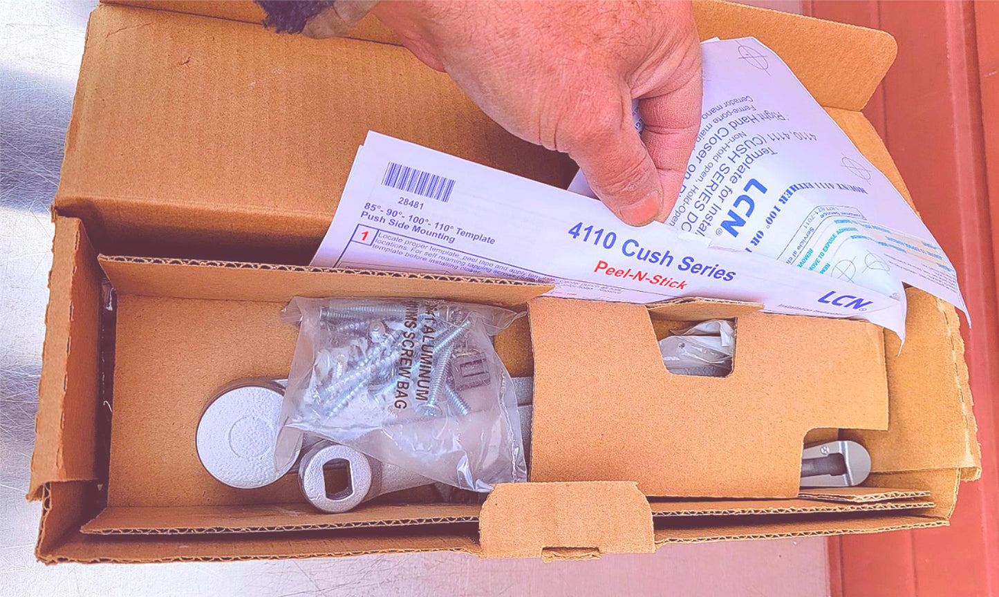 LCN 4111 374294 RIGHTHANDED PARALLEL ARM PUSHSIDE HEAVYDUTY DOOR CLOSER WARRANTY