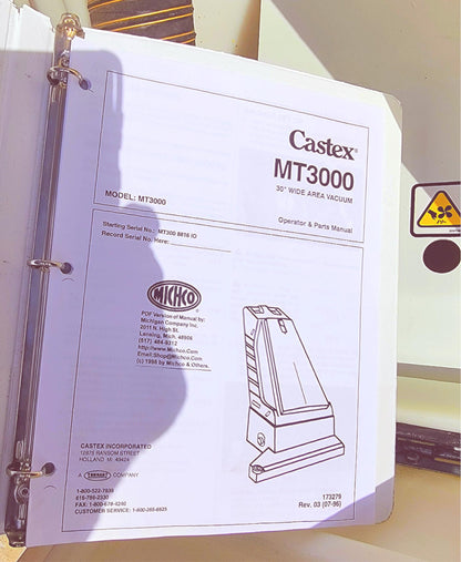 TENNANT CASTEX 30" MT3000 MAGNA TWIN SWEEPER 90DAYWARRANTY WATCH VIDEO FREE SHIP