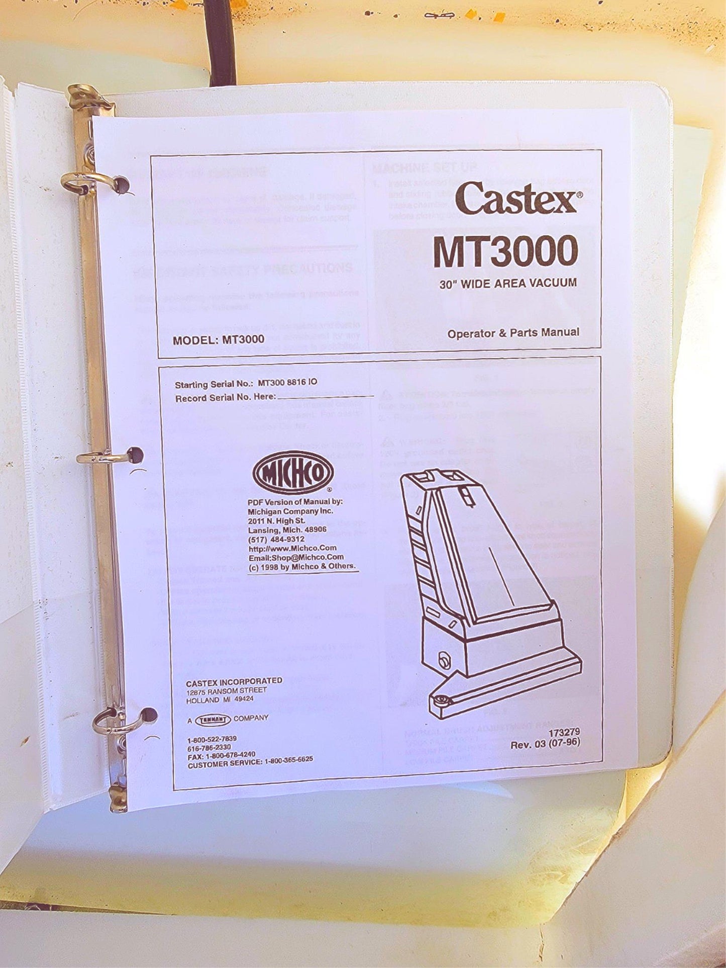 TENNANT CASTEX 30" MT3000 MAGNA TWIN SWEEPER 90DAYWARRANTY WATCH VIDEO FREE SHIP