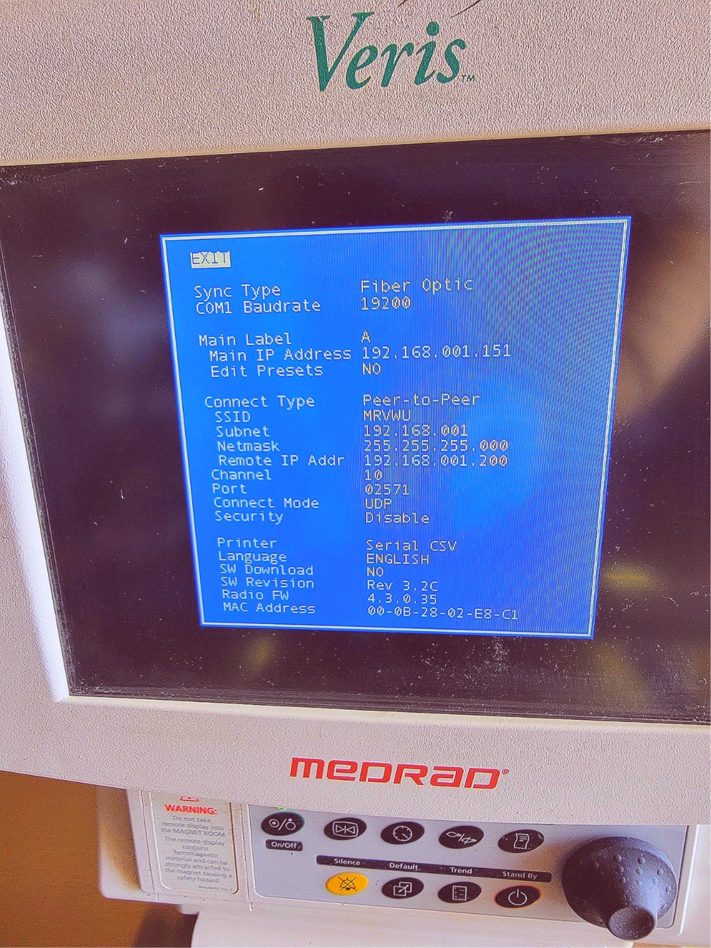 MEDRAD VERIS 8600 MRI DYE INJECTOR MONITORING SYSTEM MANY EXTRA BONUS WATCHVIDEO