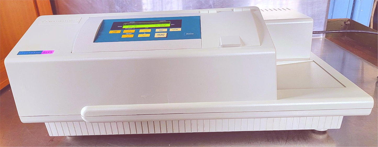 MOLECULAR DEVICES SPECTRAMAX 384 PLUS MICROPLATE READ 90DAYWARRANTY WATCH VIDEO