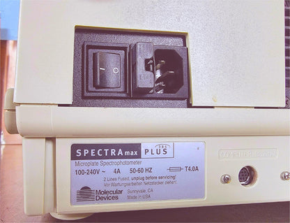 MOLECULAR DEVICES SPECTRAMAX 384 PLUS MICROPLATE READ 90DAYWARRANTY WATCH VIDEO
