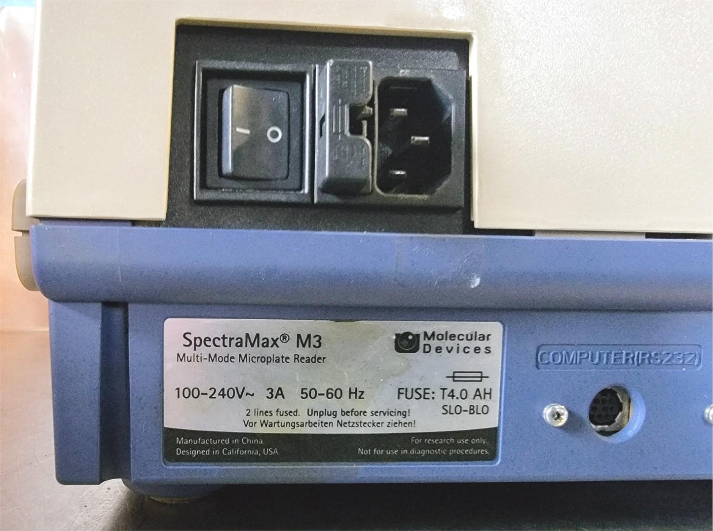 100% MOLECULAR DEVICES SPECTRAMAX M3 MICROPLATE READER 90DAYWARRANTY WATCH VIDEO