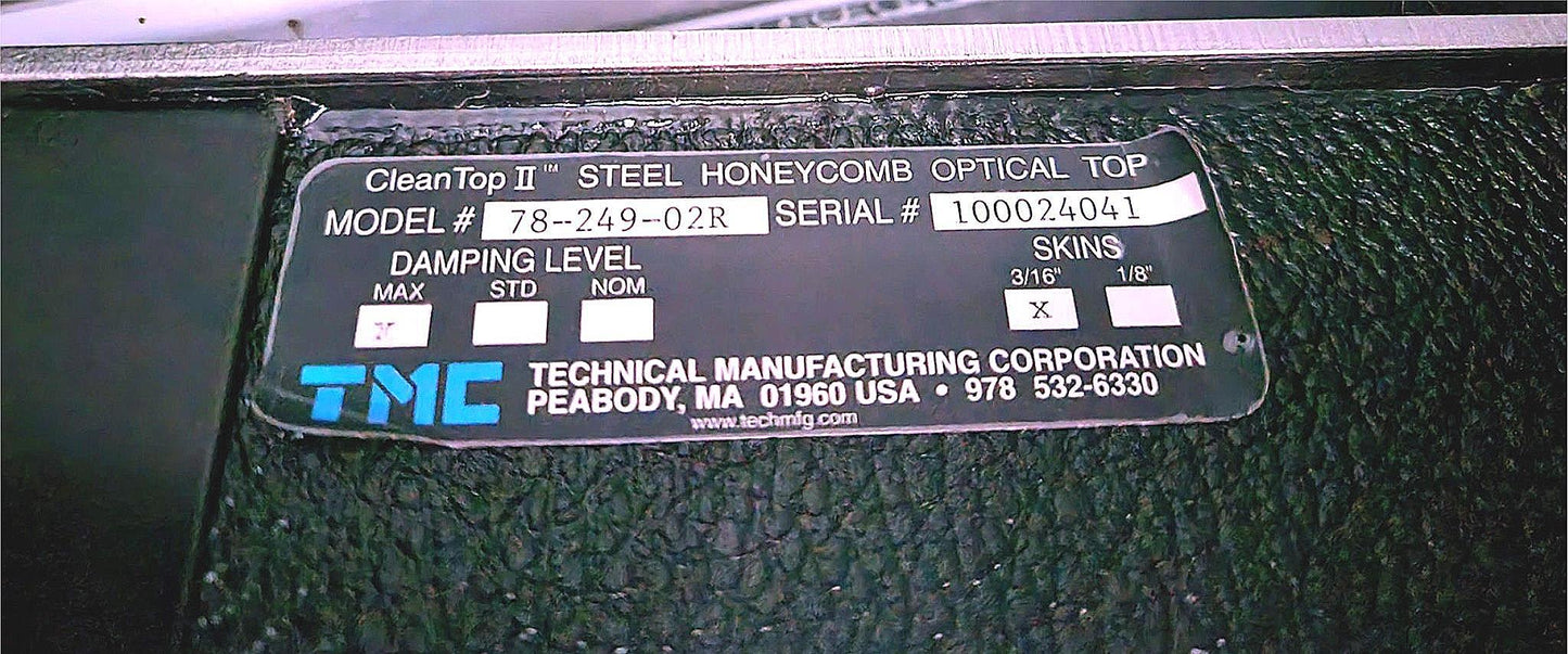 TMC™ 60"x48"x4" OPTICAL ANTI VIBRATIONAL TABLE 78-249-02R 90DAYWARRANTY FREESHIP