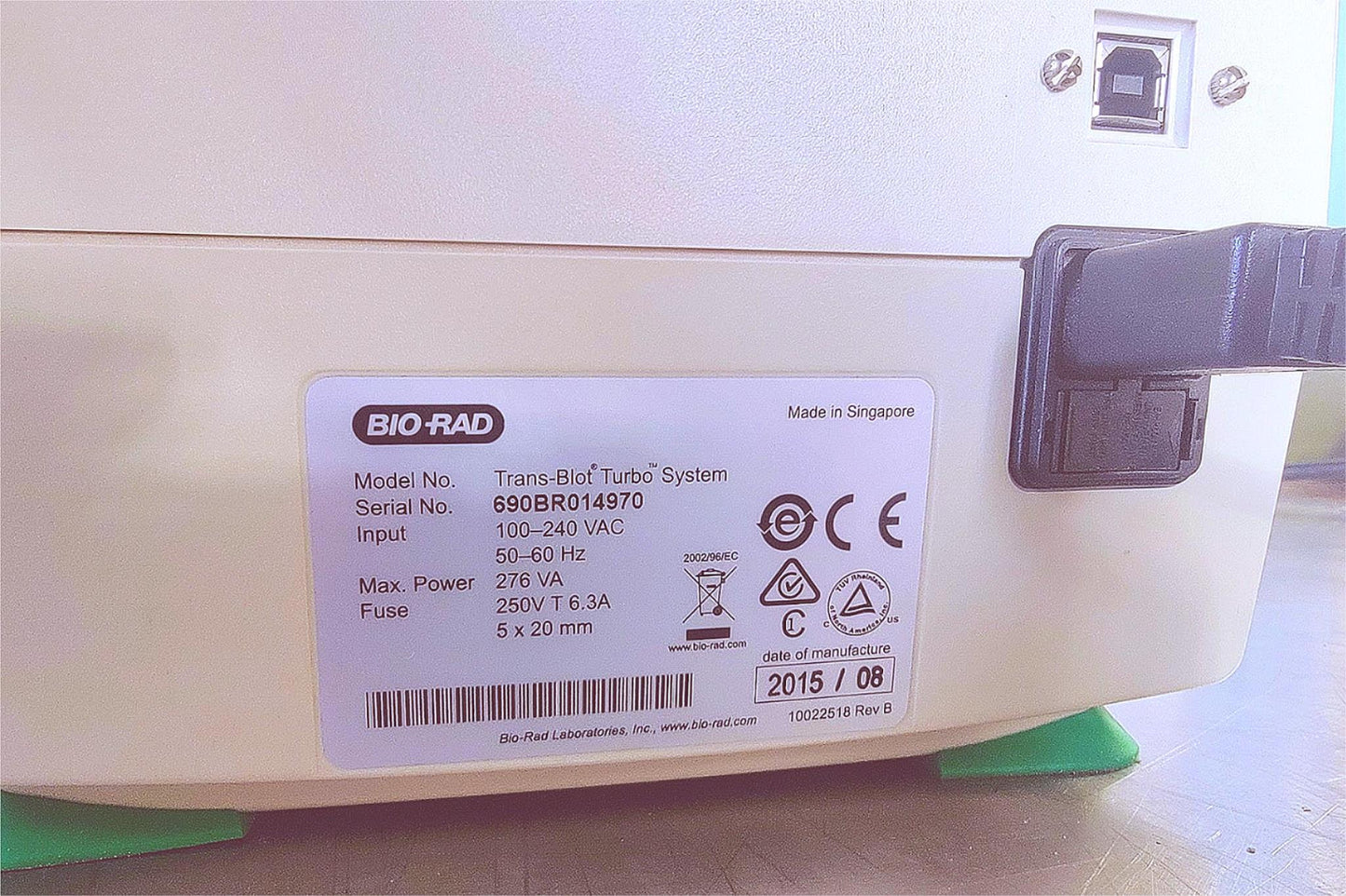 BIO-RAD TRANS-BLOT TURBO PROTEIN TRANSFER MEMBRANE BLOT SYSTEM 90-DAY-WARRANTY